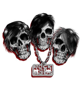 Punk Rock Hair Skulls