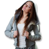 Full Zip Womens Hoodie Mid Weight (Size 8 to 24)